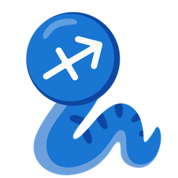 Sagittarius and snake