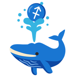 Sagittarius and spouting whale