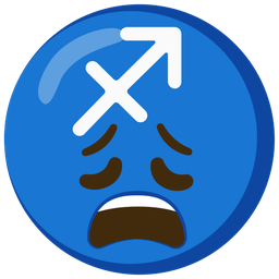 Sagittarius and weary face