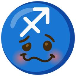 Sagittarius and woozy face