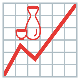 Sake and Chart increasing
