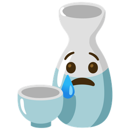 Sake and Crying face