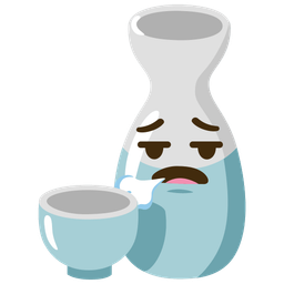 Sake and Face exhaling