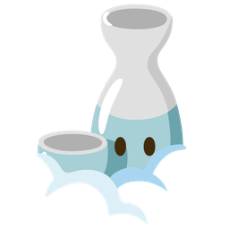 Sake and Face in clouds