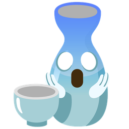 Sake and Face screaming in fear