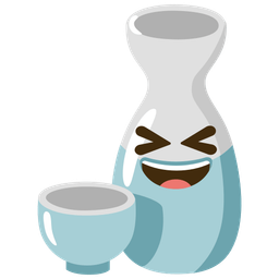 Sake and Grinning squinting face