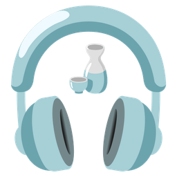 Sake and Headphone