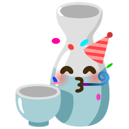 Sake and Partying face