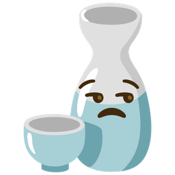 Sake and Unamused face