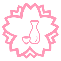 Sake and White flower