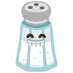 Salt and Beaming face with smiling eyes