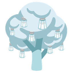 Salt and Deciduous tree