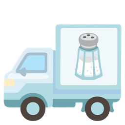Salt and Delivery truck