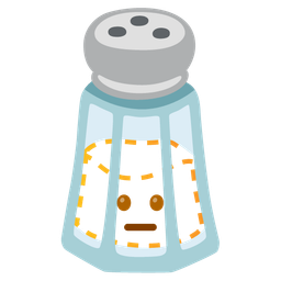 Salt and Dotted line face