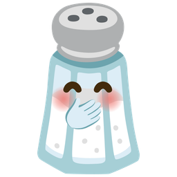 Salt and Face with hand over mouth
