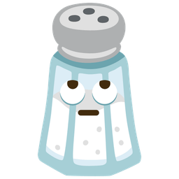 Salt and Face with rolling eyes