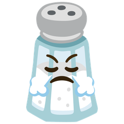 Salt and Face with steam from nose