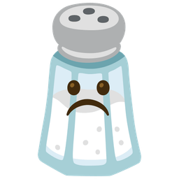 Salt and Frowning face