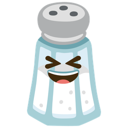 Salt and Grinning squinting face