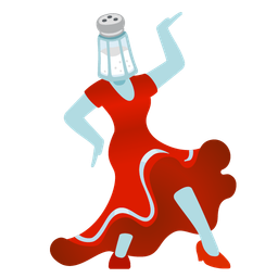 Salt and High-heeled shoe