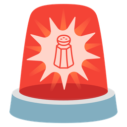 Salt and Police car light