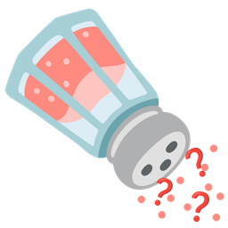 Salt and Red question mark