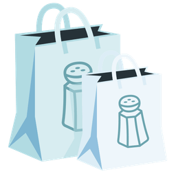 Salt and Shopping bags