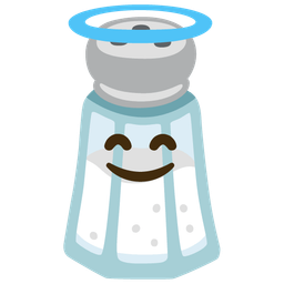 Salt and Smiling face with halo