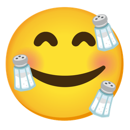 Salt and Smiling face with hearts