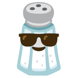 Salt and Smiling face with sunglasses