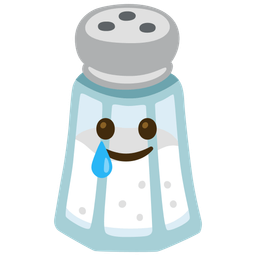 Salt and Smiling face with tear