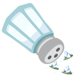 Salt and Snow-capped mountain