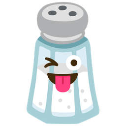 Salt and Winking face with tongue