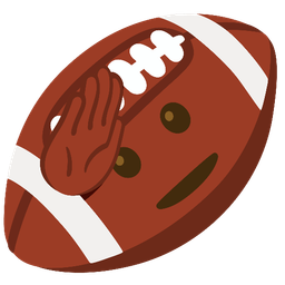 saluting face and american football