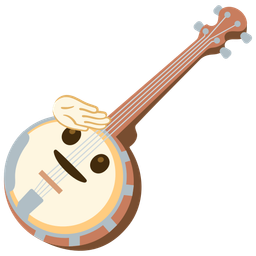 saluting face and banjo