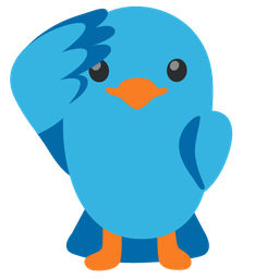 saluting face and bird