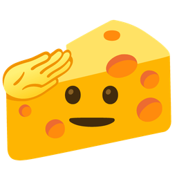saluting face and cheese wedge