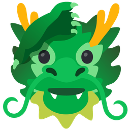 saluting face and dragon