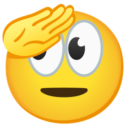 saluting face and eyes