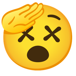 saluting face and face with crossed-out eyes