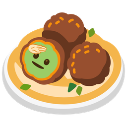 saluting face and falafel