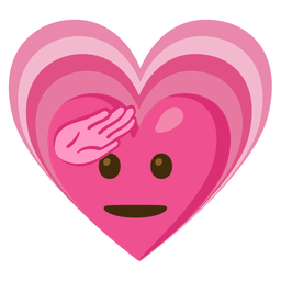 saluting face and growing heart