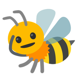 saluting face and honeybee