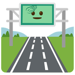 saluting face and motorway