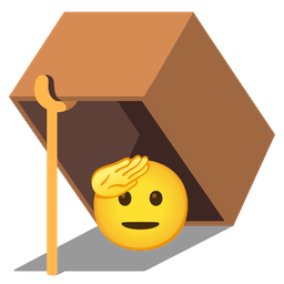 saluting face and mouse trap