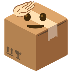 saluting face and package