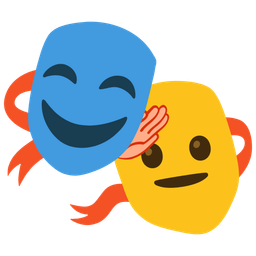 saluting face and performing arts