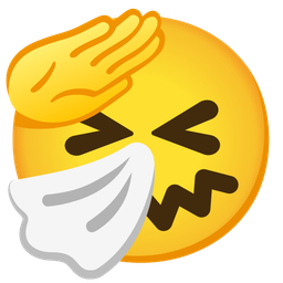 saluting face and sneezing face