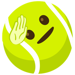 saluting face and tennis