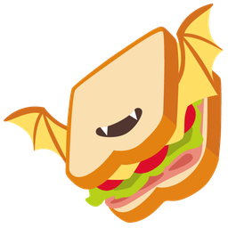 sandwich and bat